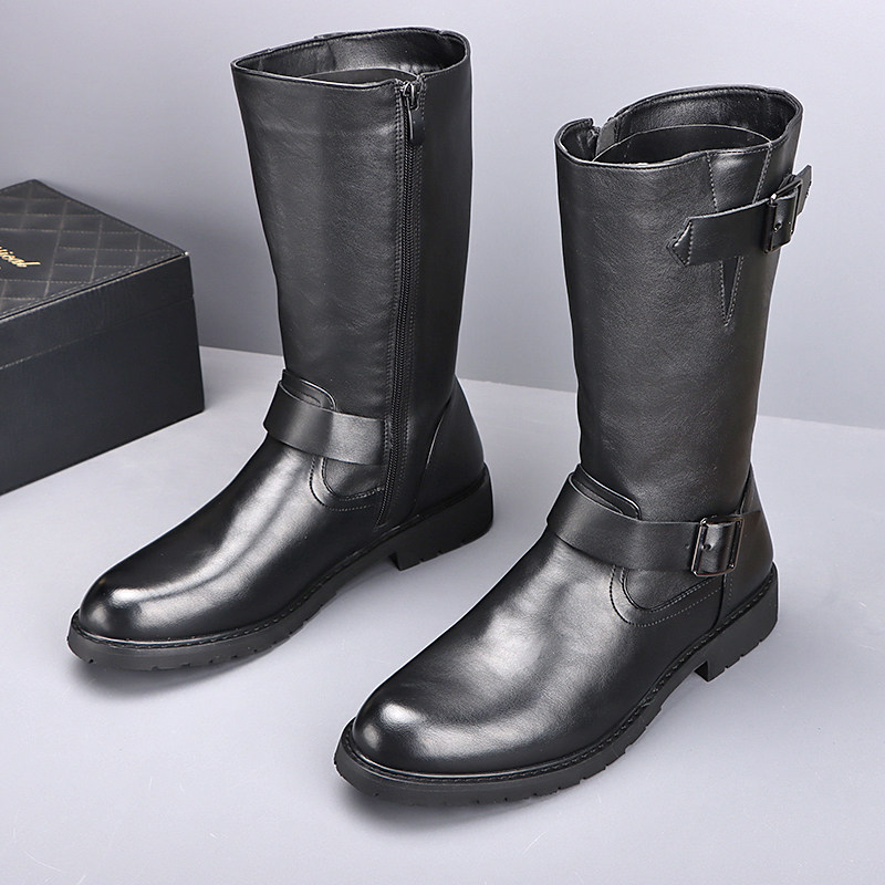 Suede Ankle Boot - Stivali da moto alti da uomo