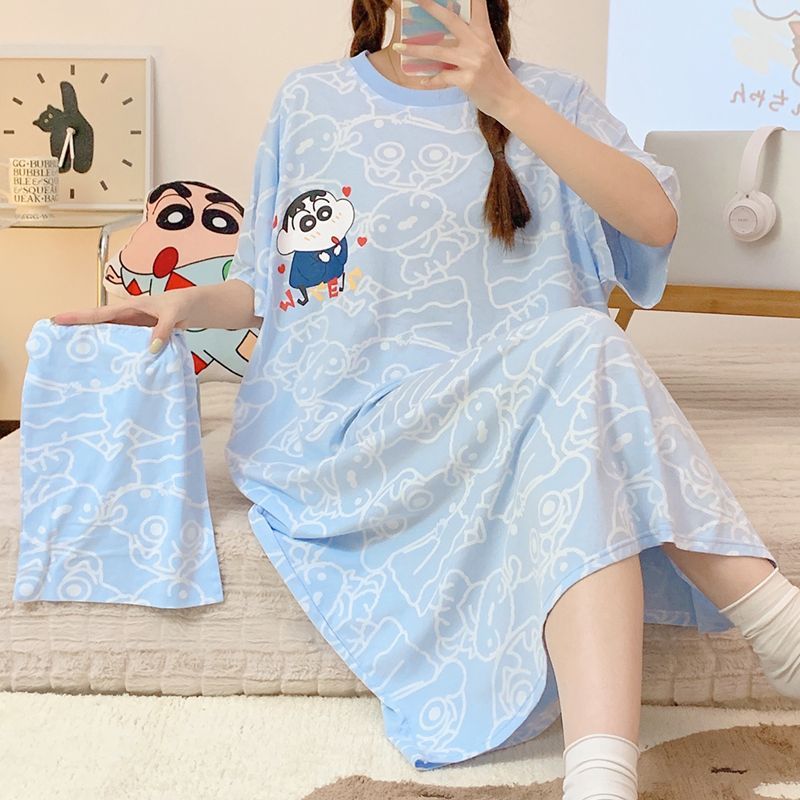 Women Shoes Xxl - Camicia da Notte in Cotone Anime