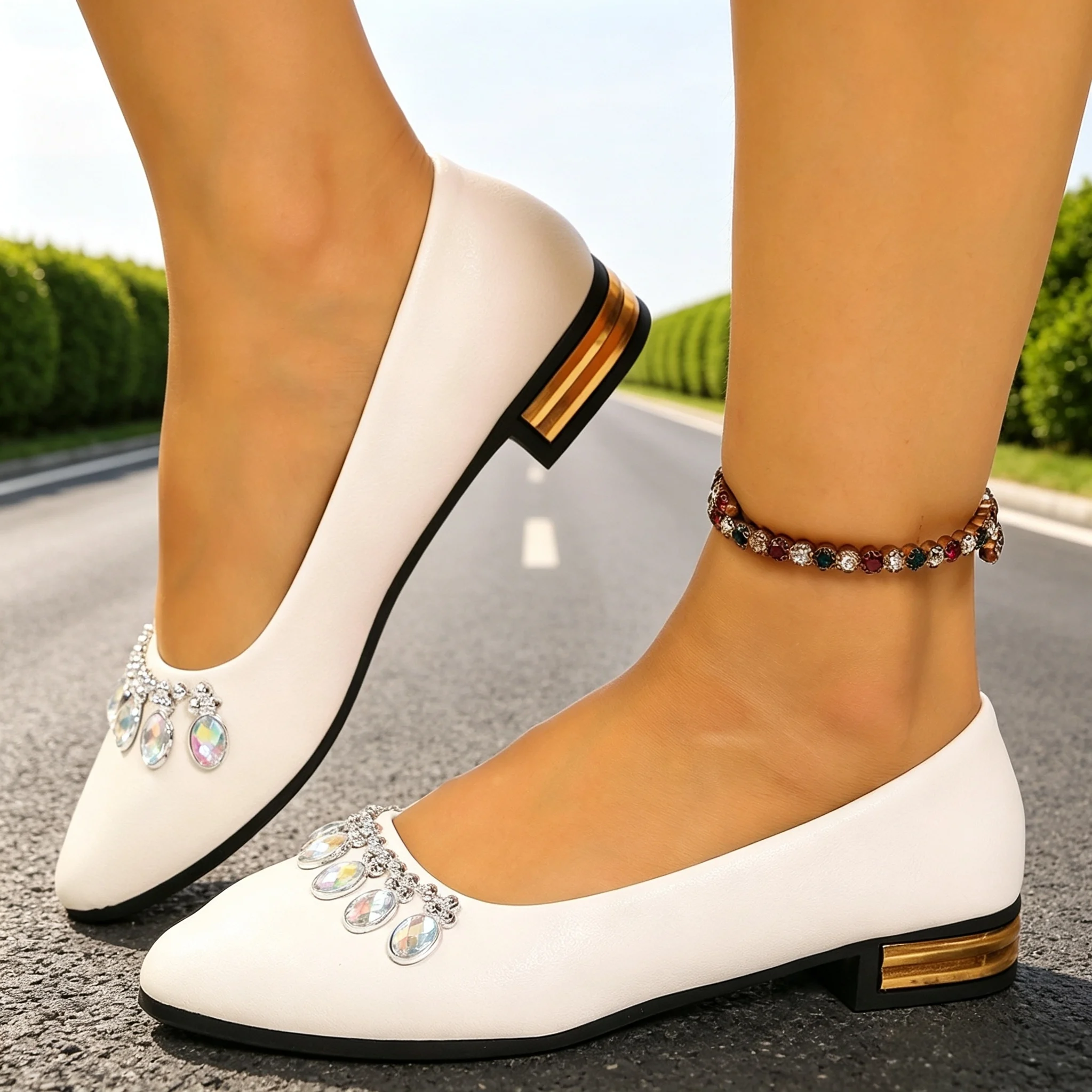 Women'S Shoes Plus Size - Scarpe Basse da Donna a Punta,