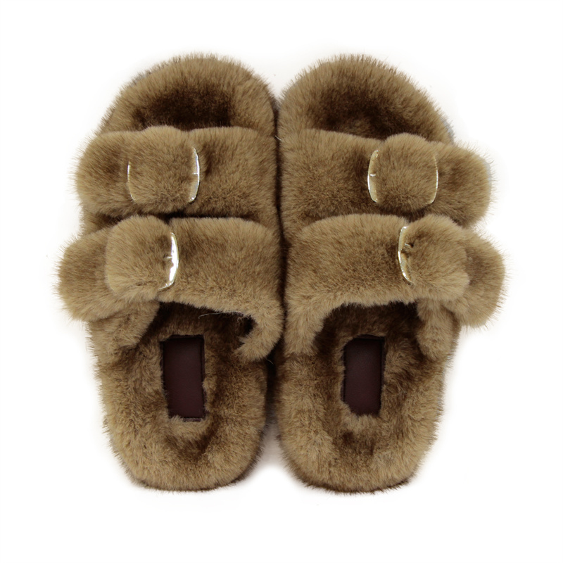 Fluffy Fur Slipper - Pantofole soffici invernali Pantofole calde da