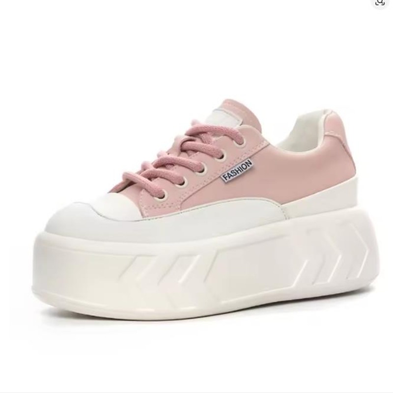Platform Sneakers Chunky - Scarpe primavera autunno in pelle microfibra