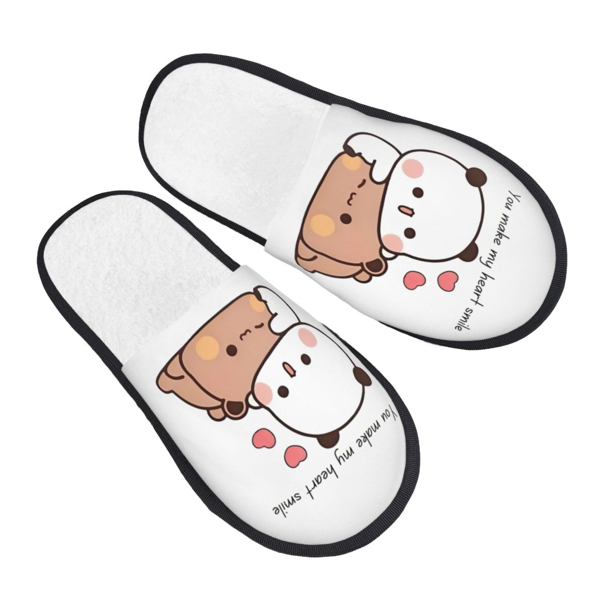 Fluffy Fur Slipper - Pantofole personalizzate Peach e Gomas Bubu