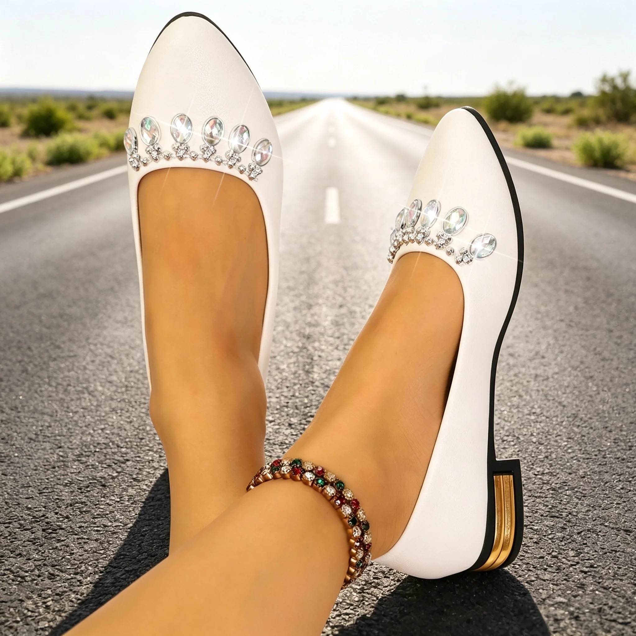 Scarpe Basse da Donna a Punta, - Women'S Shoes Plus Size recensione e prezzo