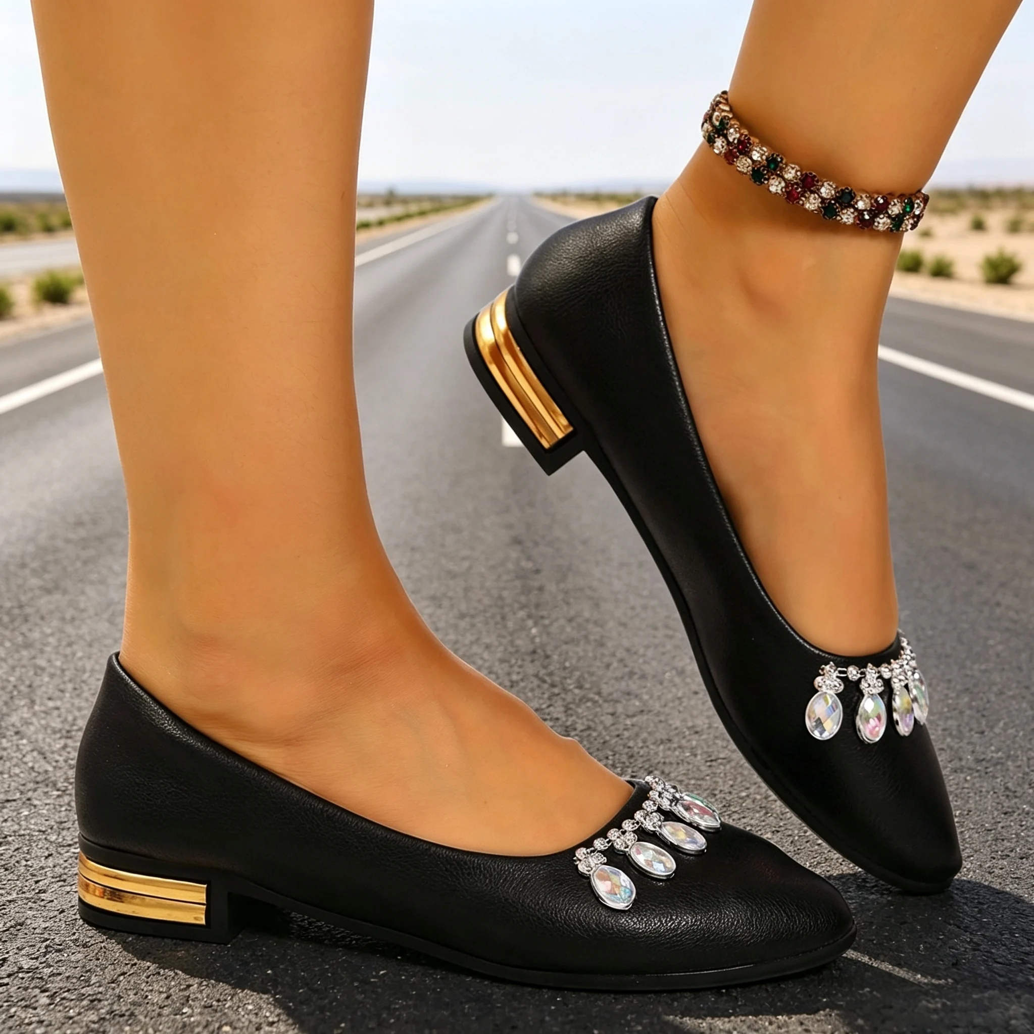 Scarpe Basse da Donna a Punta, - Women'S Shoes Plus Size recensione e prezzo