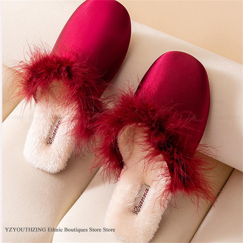 Ciabatte di Lusso in Raso con  - Fluffy Fur Slipper recensione e prezzo