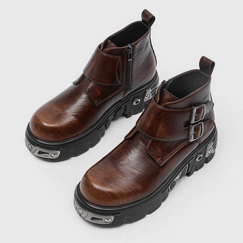 stivali con plateau punk goth  - Suede Ankle Boot recensione e prezzo