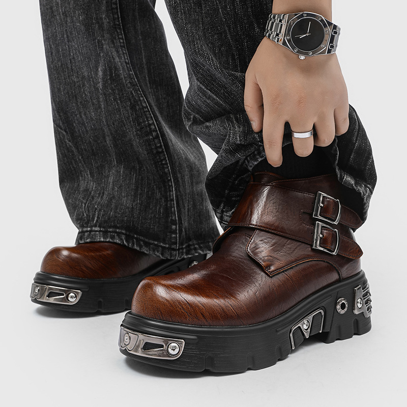 stivali con plateau punk goth  - Suede Ankle Boot recensione e prezzo